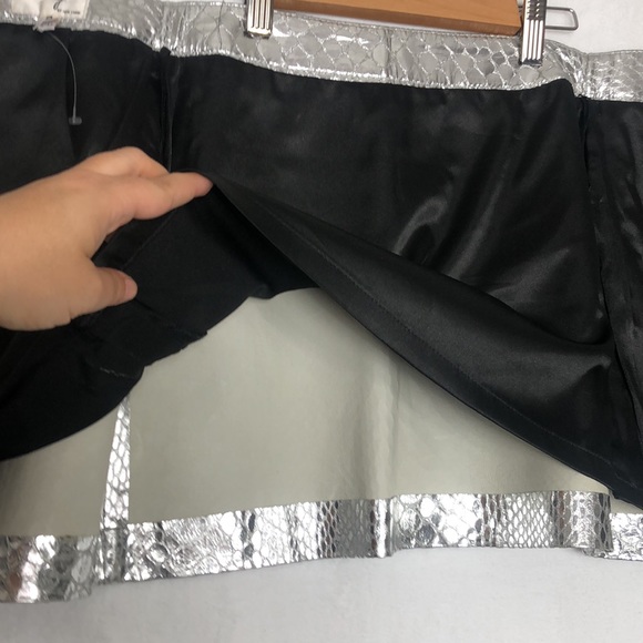 Milly Mirrored Python Mini Skirt - Picture 12 of 15